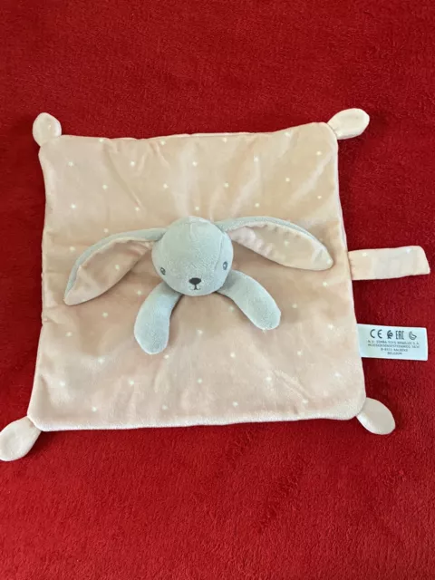 🇫🇷 Doudou Simba Toys Kiabi Lapin Rose Étoiles Tétine Neuf