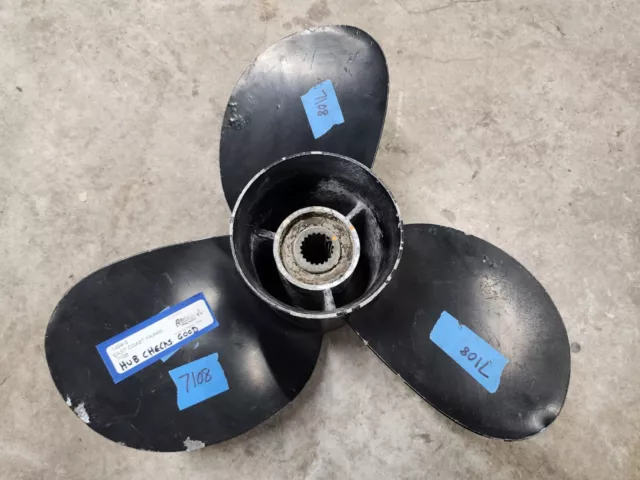 Counter Aluminum 19" X 15P Mercury Bravo 2 Propeller, 48-18611 A40 15P, P7108