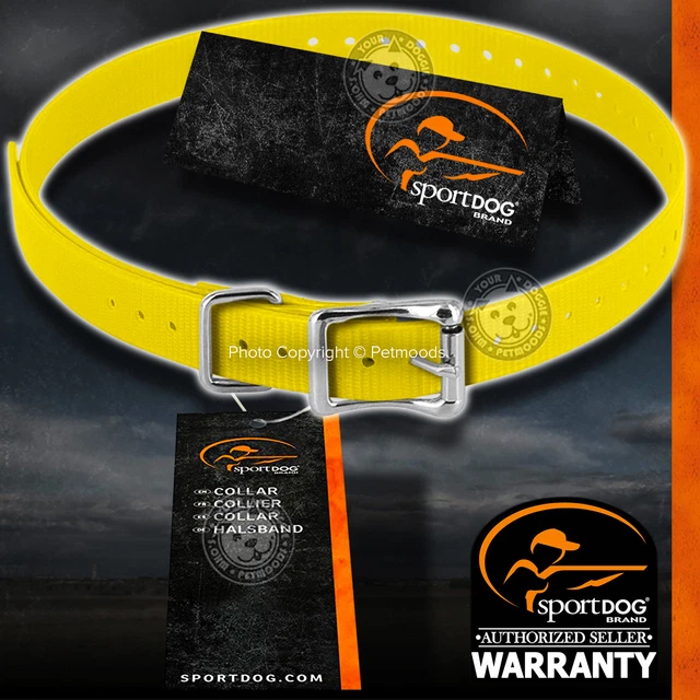 SportDOG SAC00-10823 Genuine 1-inch Replacement Dog Collar Strap Yellow Color