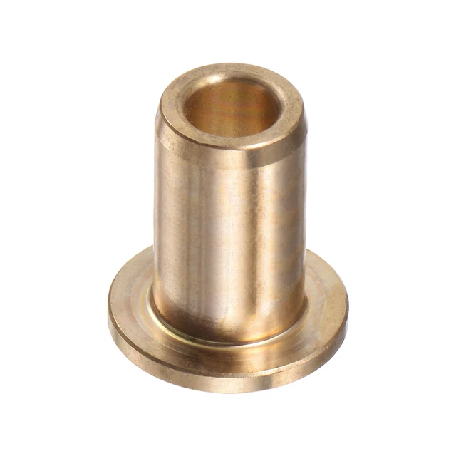 Flange Bearing Sleeve 6mm x 10mm x 20mm Bronze Self-Lubricating Bushings