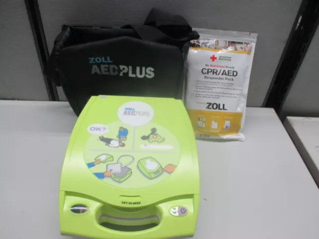 Zoll AED + Plus defibrillator with caring case + CPR/AED responder pack