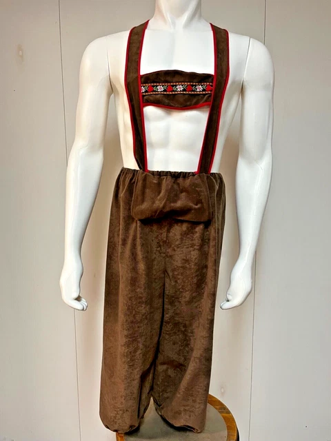 Vintage Men's Costume Lederhosen Pinocchio Cabaret Waist 30-36