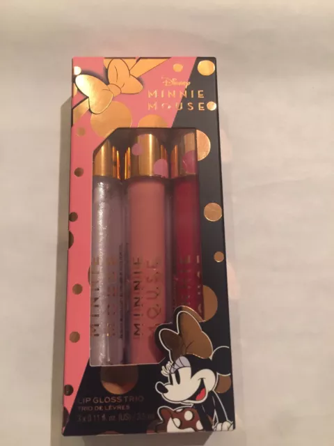 Revolution Beauty X Disney Minnie Mouse Lip Gloss Trio NIB