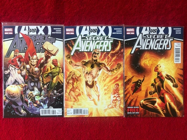 Secret Avengers  26 27 28     - A Vs X  - Avengers  Vs Xmen Set  / Marvel Comics