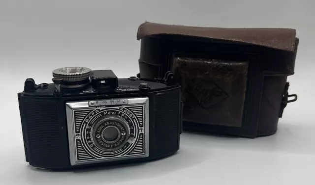 Rare 1936 Agfa Karat 6.3 Artdeco Folding Camera 35mm Film Igestar 6.3/50