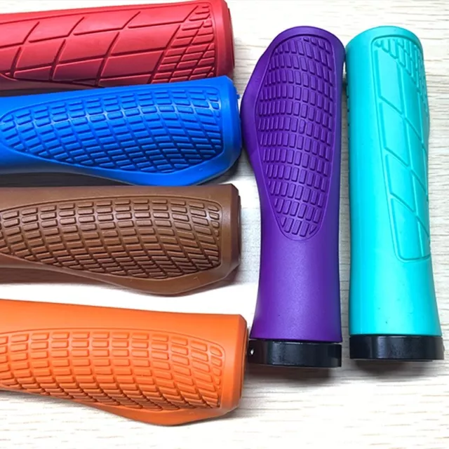 Rubber Lock On Handlebar Grips MTB E-Bike Bicycle Shock Proof Anti-Slip Fit ODI