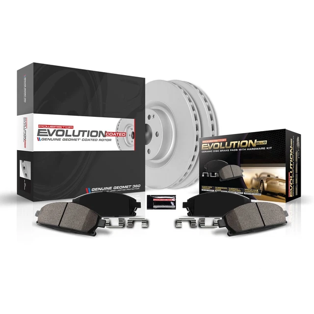 Powerstop CRK6936 Brake Discs And Pad Kit 2-Wheel Set Rear for Hyundai Sonata 15