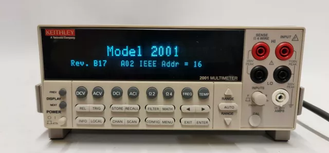 Keithley 2001 True 7 1/2 Digit Benchtop Digital Multimeter DMM with Scanning