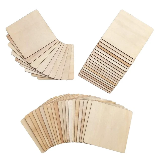 EnixwH – 50 Dés Vierges En Bois – 20 Mm – Non Finis – Six Faces – Sac De Rangement Inclus – DIY Peinture, Gravure – Jeux, éducation