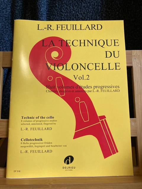 L.-R. Feuillard La Technique du violoncelle partition ed. Delrieu volume 2