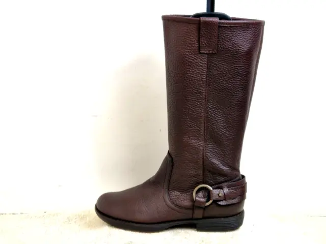 Kenneth Cole Reaction Ladies Knee High Boots Leather Brown UK 6 EU 39