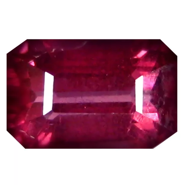 1.03 ct AAA+ First-class Octagon Shape (7 x 4 mm) Pinkish Red Rhodolite Garnet