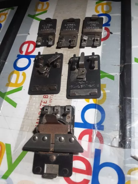 LIONEL CTC POWER LOCK ON! O GAUGE TRAIN TRACK TERMINAL CONNECTOR LOCKON Lot Of 6