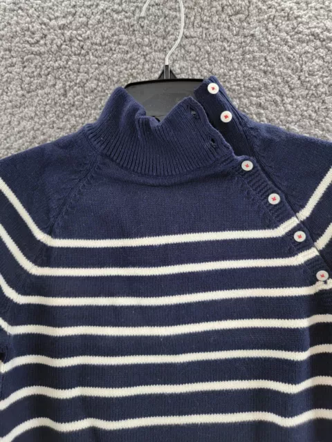 Polo Ralph Lauren Two-Piece Striped Sweater & Skirt Set Girl's XL (16) Navy + 3