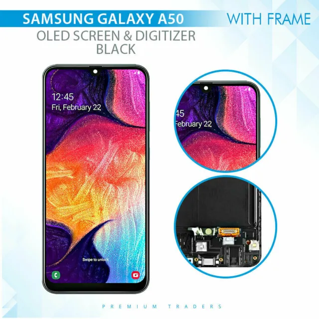 For Samsung Galaxy A50 A505 Replacement LCD Touch Screen Digitizer WF Display UK