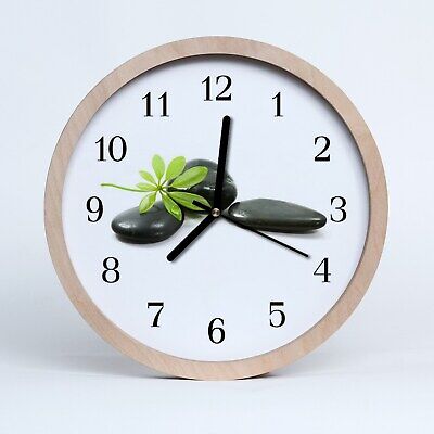Bamboo Tulup Horloge murale en bois 20fi cm horloge en bois Bamboo Bamboo 
