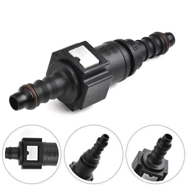 Lot De 2 Connecteurs Rapides Essence 90° - Raccord Durite Carburant 7.89mm ID6 Pour Tuyau 6mm, Installation Facile Et Étanchéité Parfaite