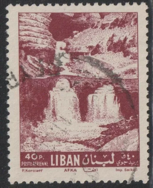 LEBANON 1961  40pia  Classic Used Stamp  (p208)