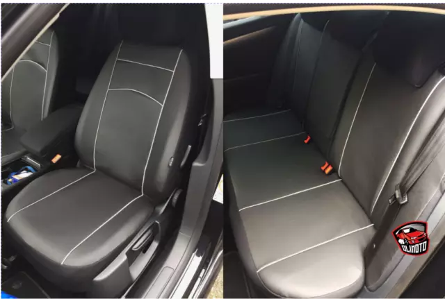 Juego completo de fundas de asiento de cuero ecológico a medida para Land Rover Freelander Mk2 2006 - 2014