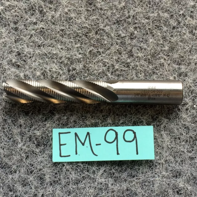Izar 3/4" x 3/4" Roughing End Mill 7833-54-060 4 Flute L-4,0810" M42 LATHE CNC