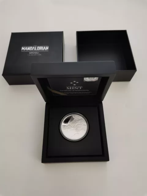 Silbermünze Star Wars™ Mandalorian™ Niue 2022 Grogu™ Niue 1 Oz Silber  1 of 5000