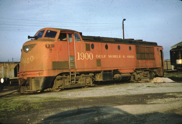 GM&O Gulf Mobile & Ohio Ingalls Shipbuilding 4-S Kodachrome original Kodak Slide