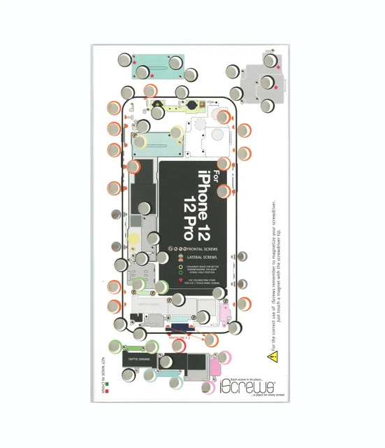 Kit De Vis De Rechange IScrews Pour IPhone 15 Pro Max - Boîte De Rangement Pro - Sintech
