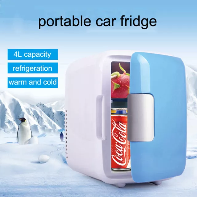 4L Mini Travel Fridge Car Refrigerator Portable Freezer Warmer Cooler Camping