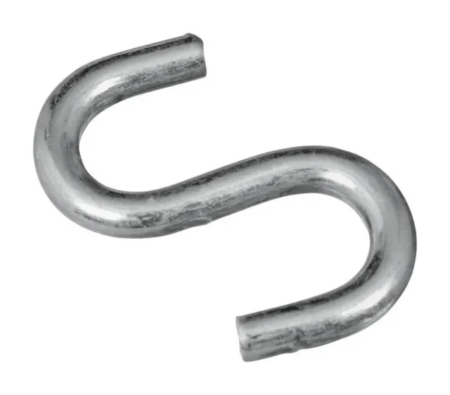 National Hardware N273-417 Zinc-Plated Heavy Open S-Hook 1-1/2 in. (Pack of 50)