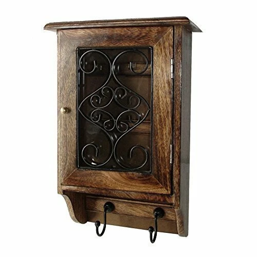 Wooden Key Holder Box/Antique Key Box/Wooden key cabinet, Wall hanging key Box