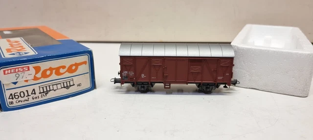 Wagon Couvert GLS Roco époque IV – DB – Brun Et Gris – HO (1/87)