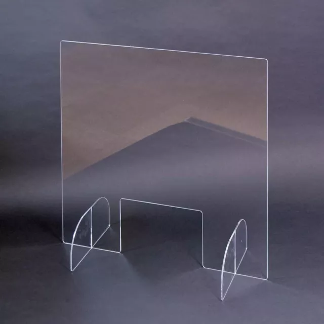 Transparent Sneeze Guard Acrylic Table Desk Checkout Counter Shield 15.7"x16.5"