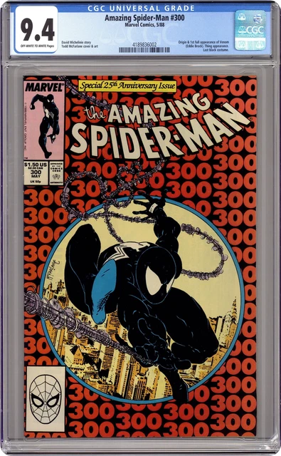 Amazing Spider-Man #300 CGC 9.4 1988 4189836002 1st full app. Venom