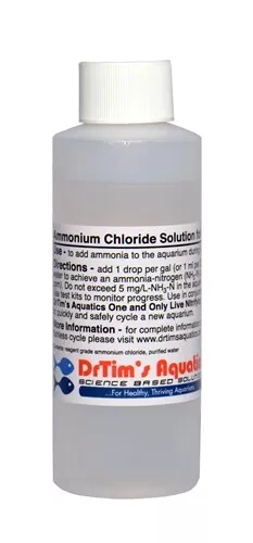 Dr Tim's Ammonium Chloride 4oz For Aquariums Fish Tanks