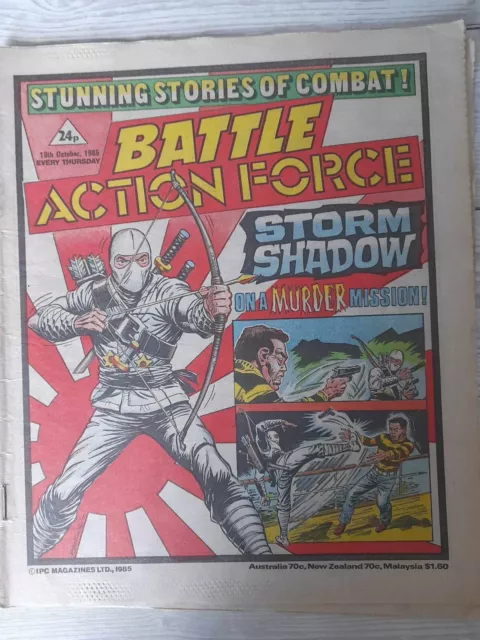 BATTLE ACTION FORCE Comic - 19th October 1985 - Johnny Red etc. FREE P+P