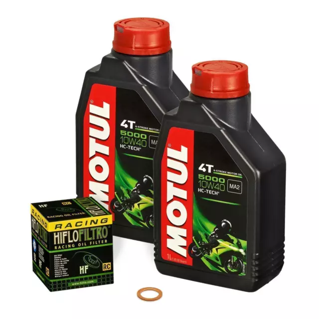 Kawasaki KLE 650 Versys, 07-15, LE650A LE650C; Motul 10w40 Öl; Racing Ölfilter