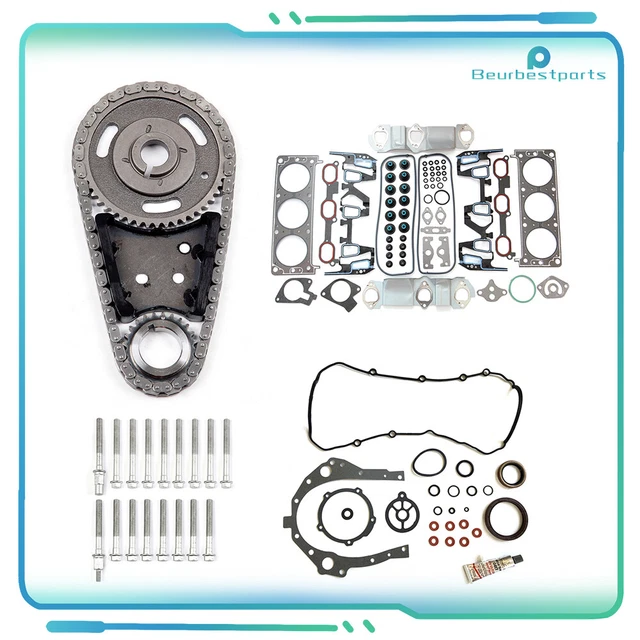 FULL GASKET BOLTS Set Timing Chain Kit For 00-05 Chevrolet Venture 3.4L ...