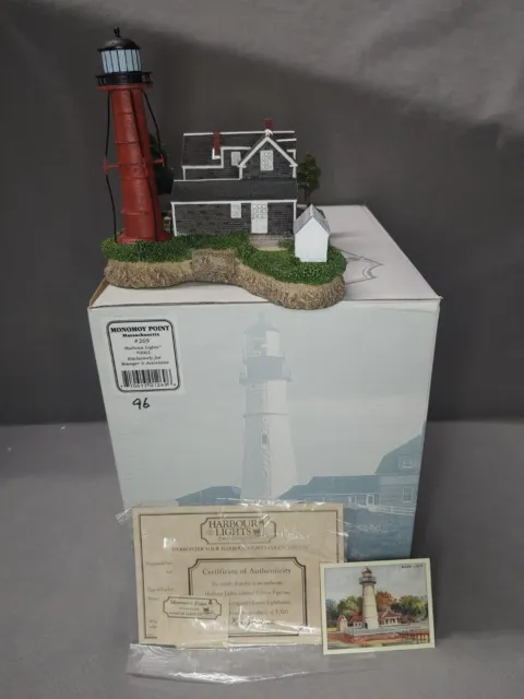 HARBOUR LIGHTS MONOMOY POINT MA #269 96/5500 BOX And COA