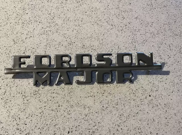 FORDSON MAJOR TRACTOR SIDE BADGE Original Item