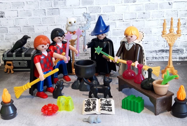 Lot Figurines Playmobil Harry Potter - Ron, Draco, Minerva, Potions, Baguette - NEUF