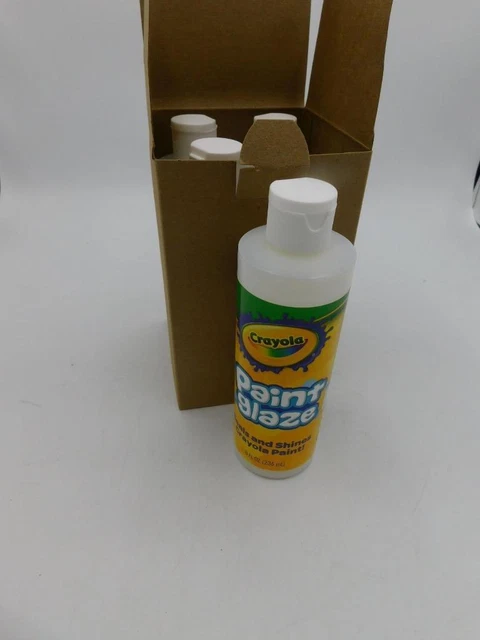 Lote de 4 Selladores de Brillo Transparente Permanente No Tóxico Pintado Crayola 8oz SELLADO