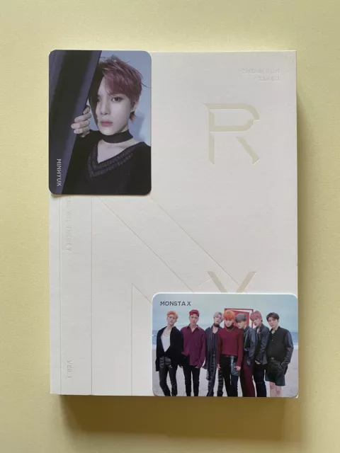 MONSTA X album ARE YOU THERE version 1 + Minhyuk photocard + OT7 photocard