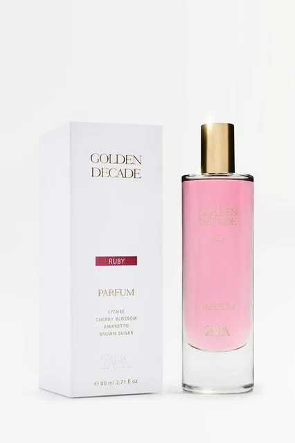 One Decade Ruby ZARA GOLDEN DECADE RUBY EDP FRAGRANCE SPRAY 80ml Brand New/Sealed £40. ...
