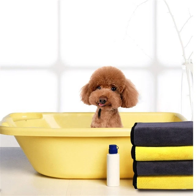 Asciugamano da bagno gattino super assorbente asciugamano da bagno per animali domestici non facile da sbiadire