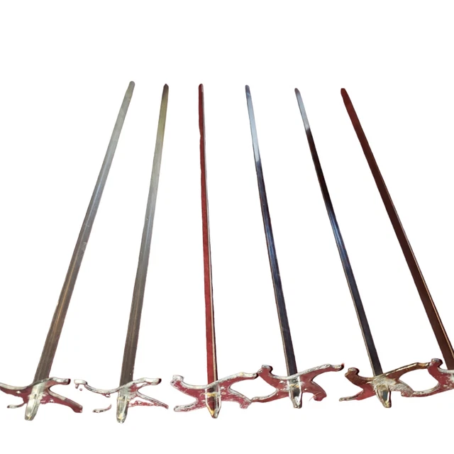 Ronco Showtime Rotisserie Set 6 Kabob Skewers Rods BBQ  5000 4000 FREE SHIP