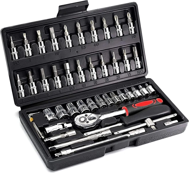 KIT VALIGETTA CHIAVI A CRICCHETTO / BUSSOLA IN ACCIAIO SPECIALE 25 Pezzi 1242b Eg10500 86244718