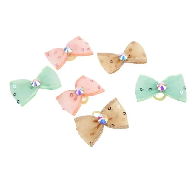 20 Cute Pet Hair Bows for Small Dog Cat Puppy Grooming - Assorted Colors