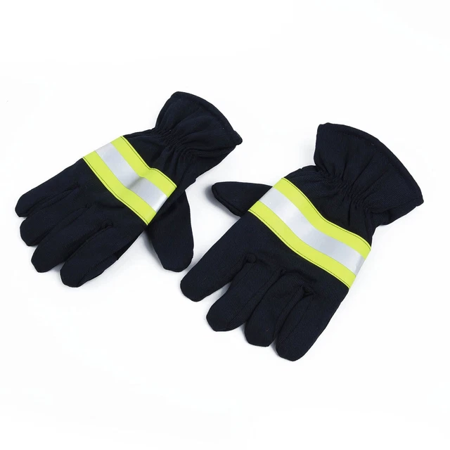 2x Protection Gloves Flame-Retardant Cut-Resistant For Firefighter Welding Acid