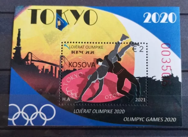 Kosovo 2021 - Timbre Bloc Jeux Olympiques Tokyo Neuf**