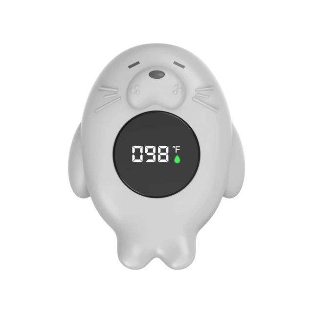 Baby Bath Thermometer Safety, Auto On/Off Waterproof Bathtub Thermometer with Te
